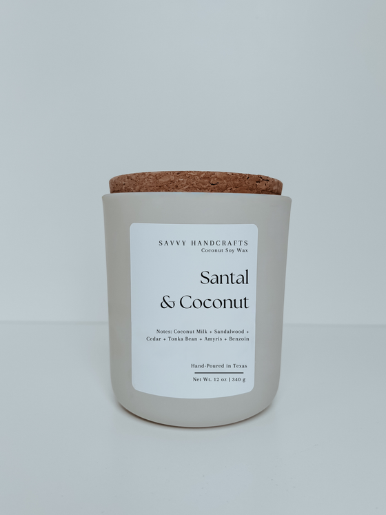 12oz Santal & Coconut