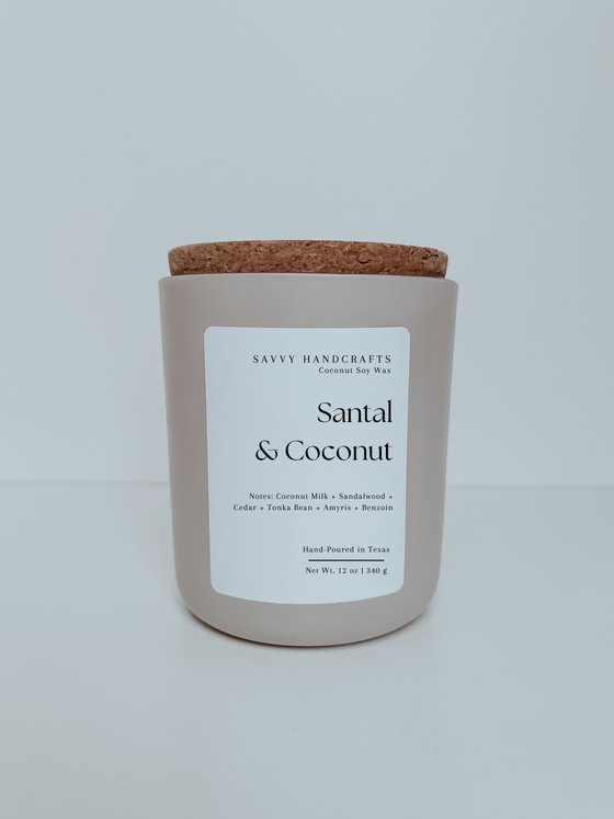 12oz Santal & Coconut