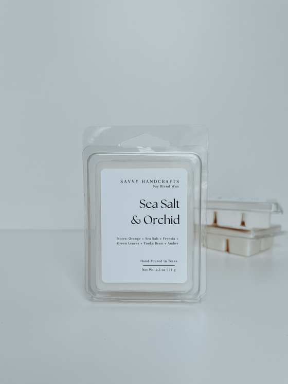 Sea Salt & Orchid - Clamshell Melts